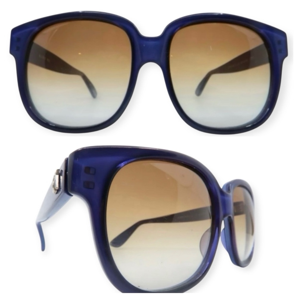 Emmanuelle Khanh Oversized Vintage Purple Sunglasses, Model 8480, Made in France
